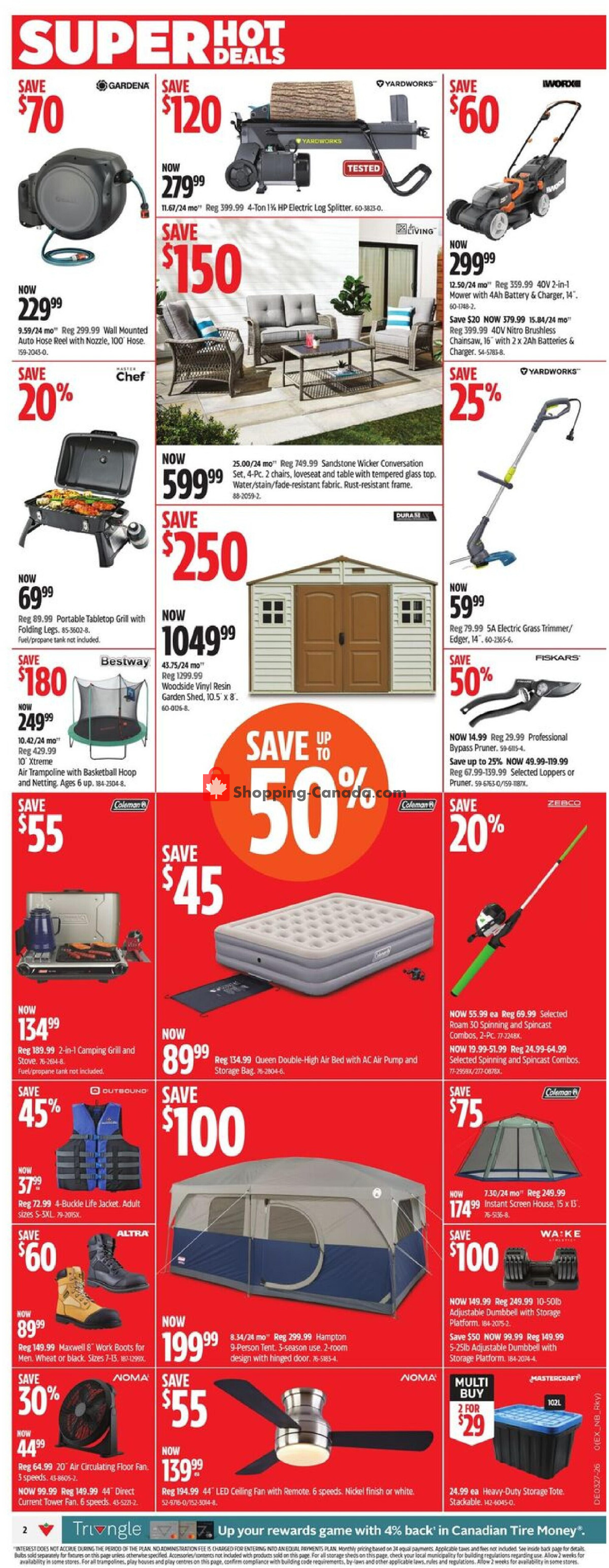 Canadian Tire flyer from Friday July 3, 2026 to Thursday July 9, 2026 - page 2