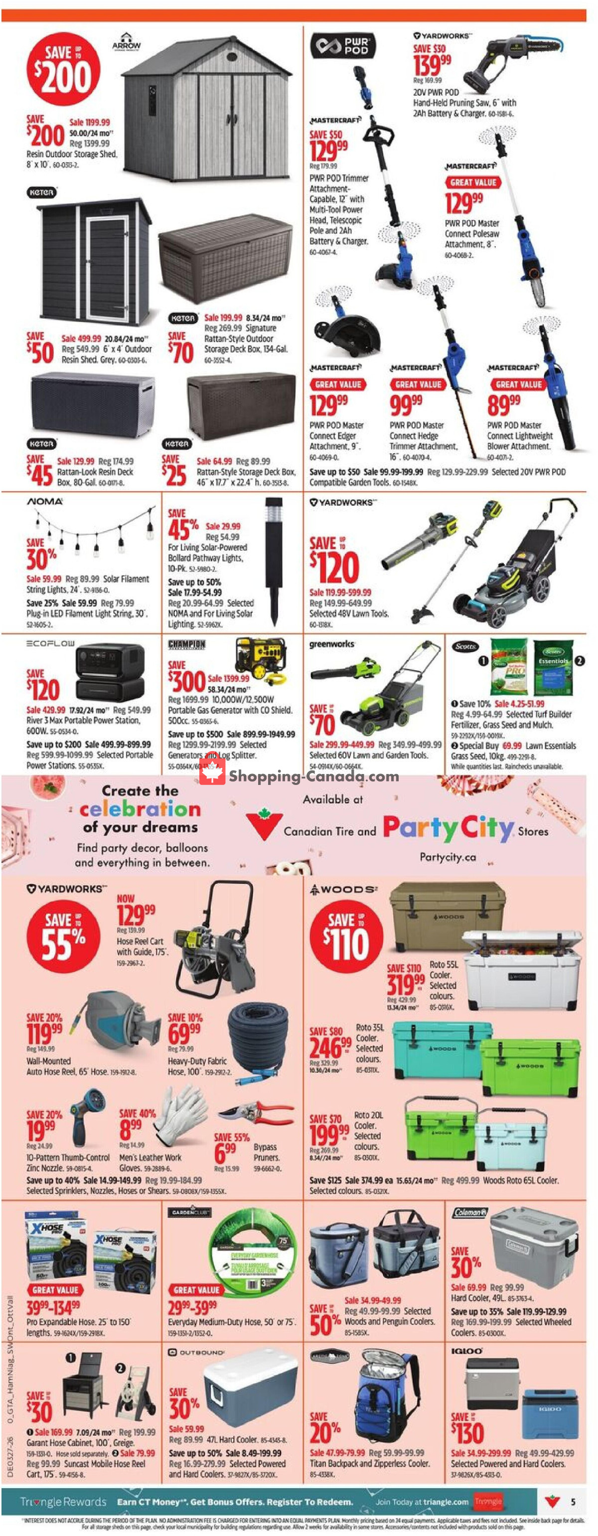 Canadian Tire flyer from Friday July 3, 2026 to Thursday July 9, 2026 - page 5