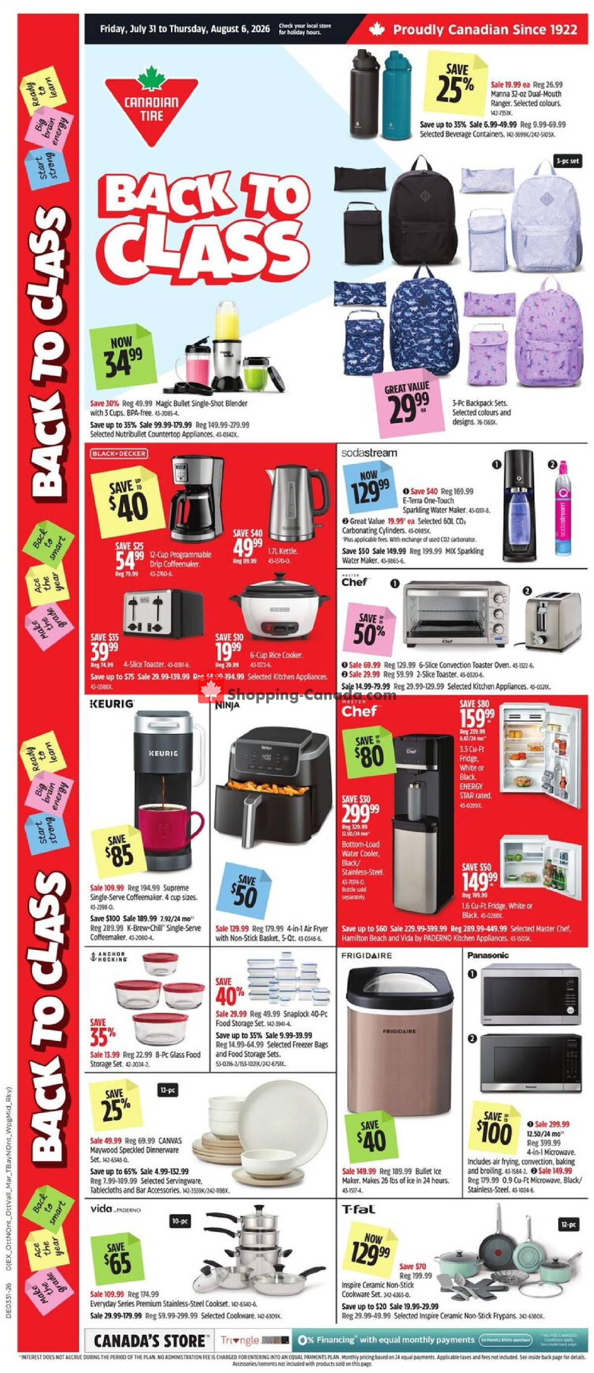 Canadian Tire flyer from Friday July 31, 2026 to Thursday August 6, 2026 - page 16