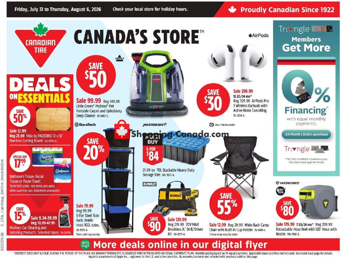 Canadian Tire flyer from Friday July 31, 2026 to Thursday August 6, 2026 - page 55