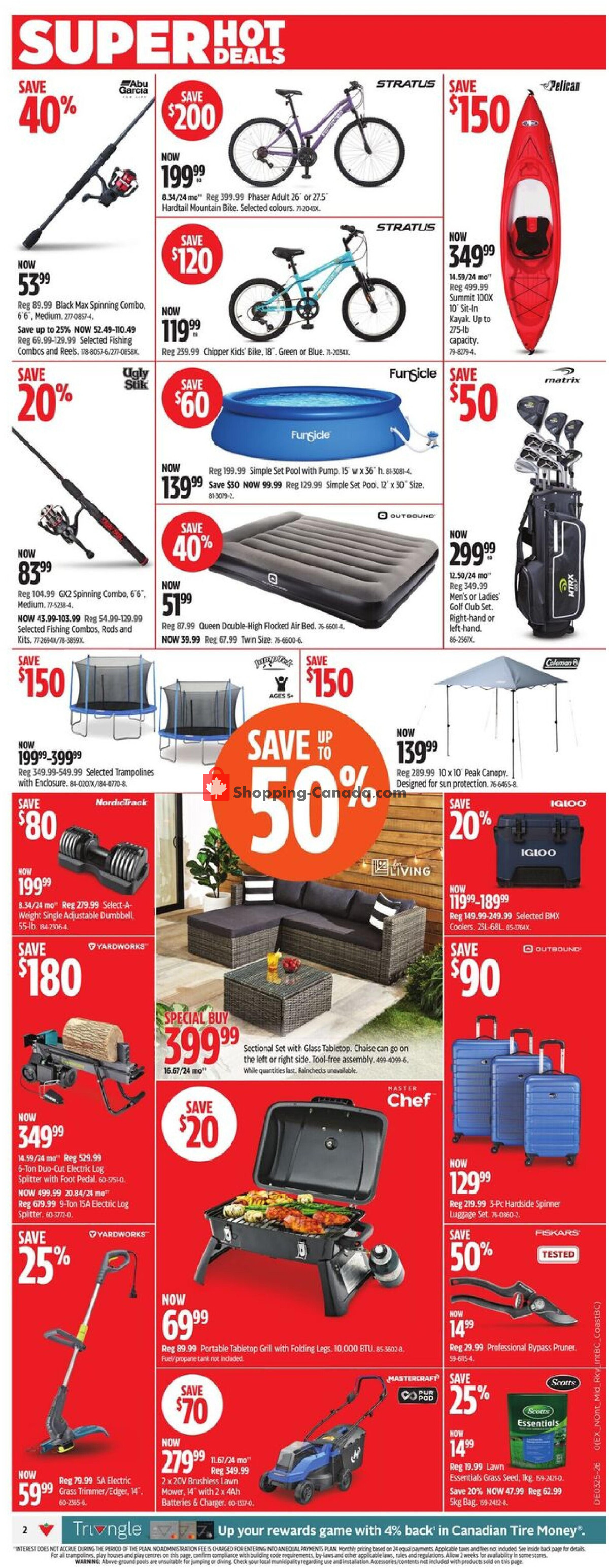 Canadian Tire flyer from Thursday June 18, 2026 to Sunday June 28, 2026 - page 2