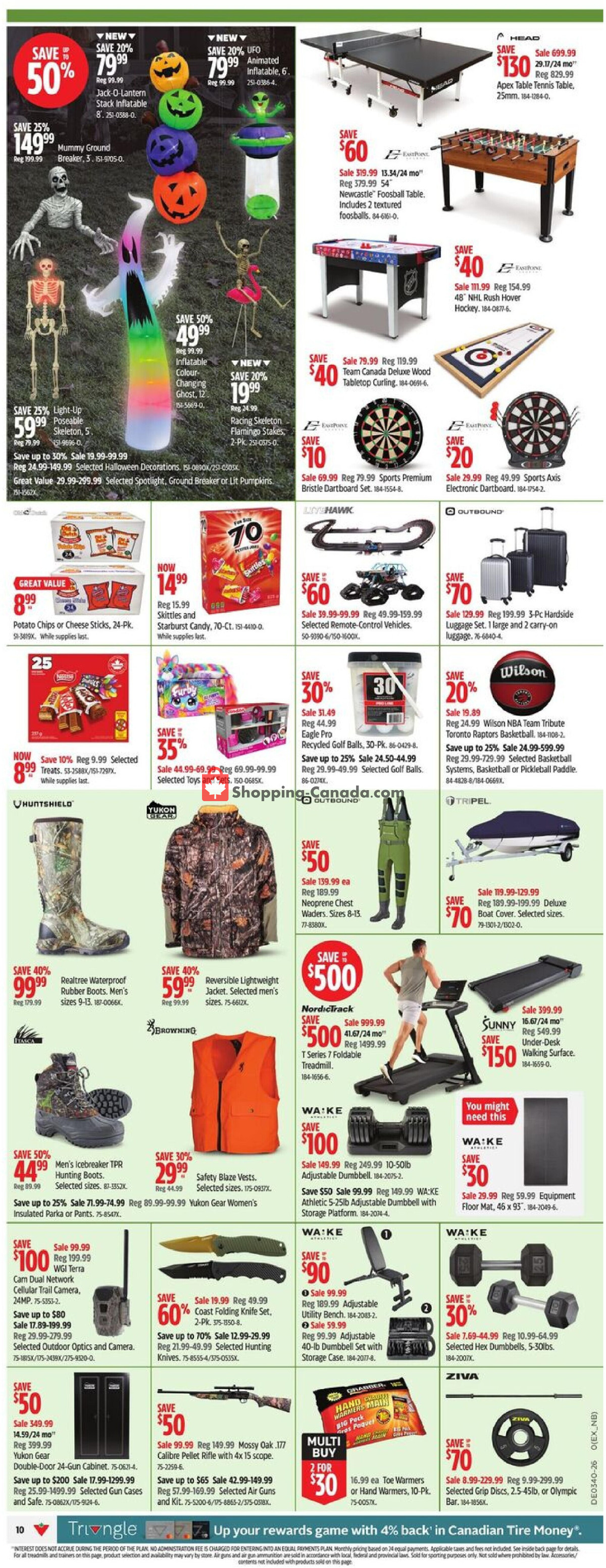 Canadian Tire flyer from Thursday October 1, 2026 to Thursday October 8, 2026 - page 10