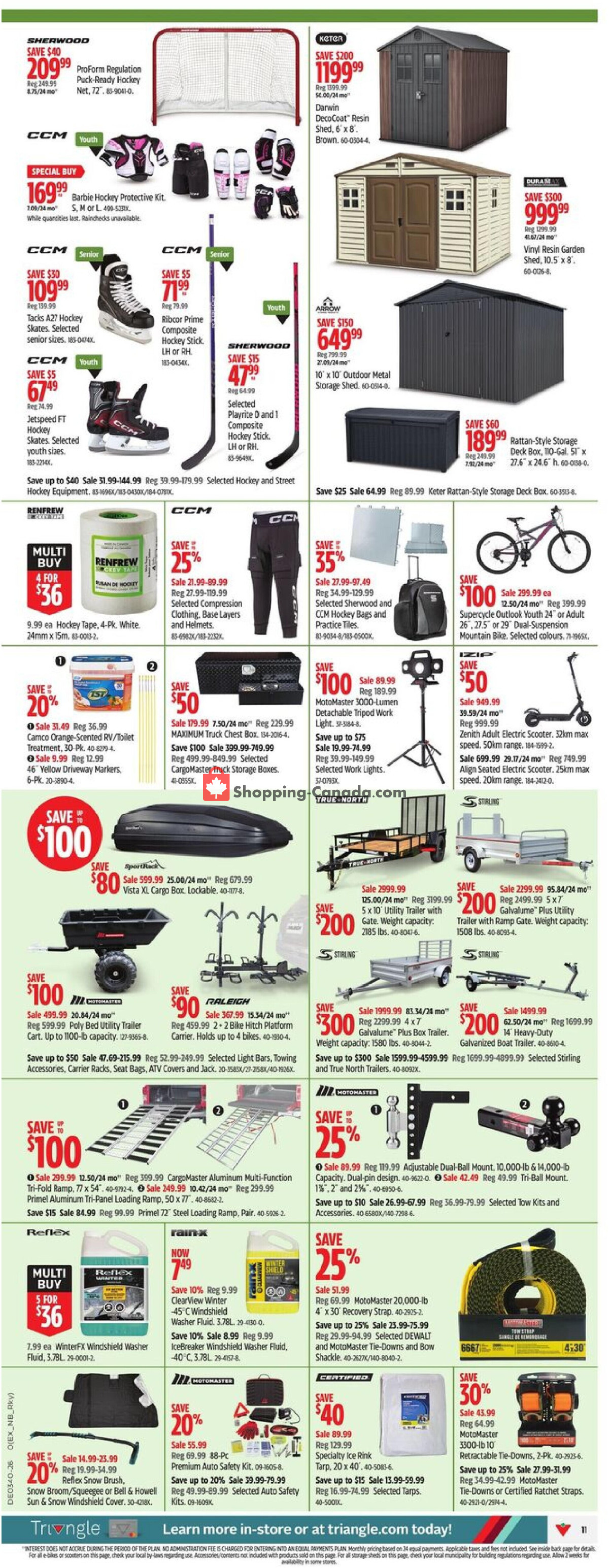 Canadian Tire flyer from Thursday October 1, 2026 to Thursday October 8, 2026 - page 11