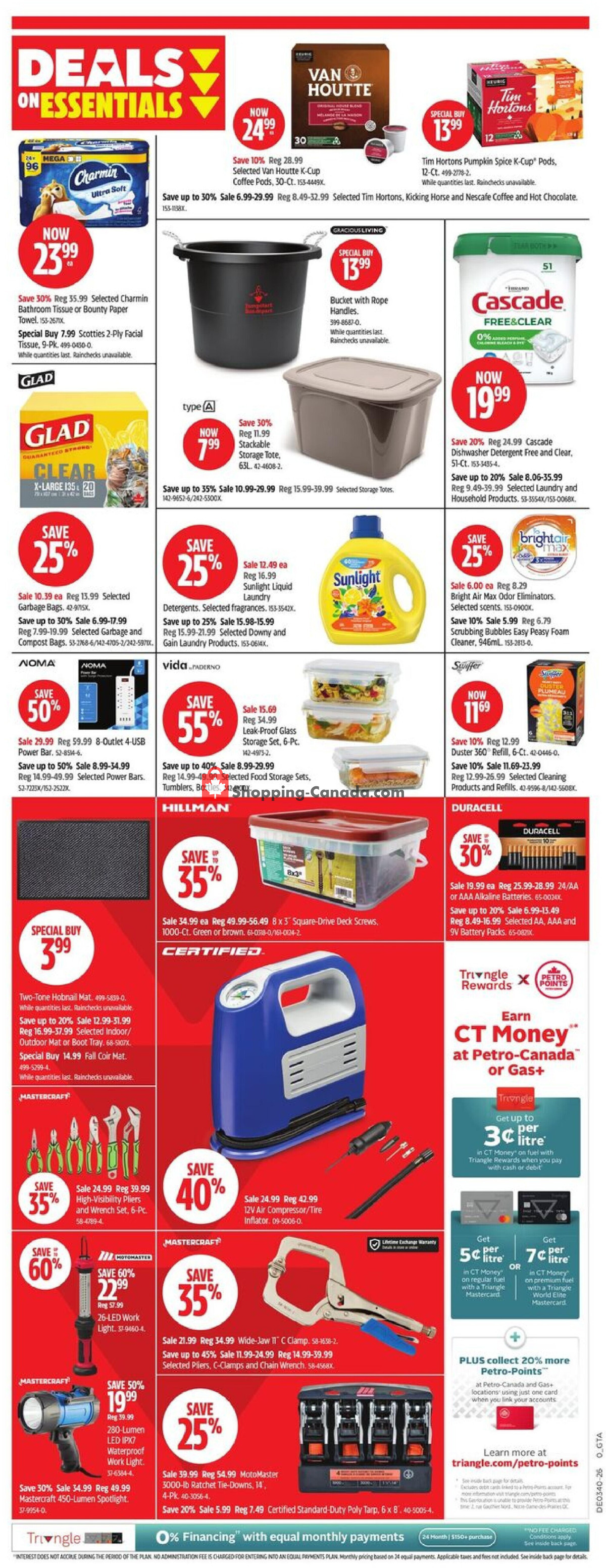 Canadian Tire flyer from Thursday October 1, 2026 to Thursday October 8, 2026 - page 14