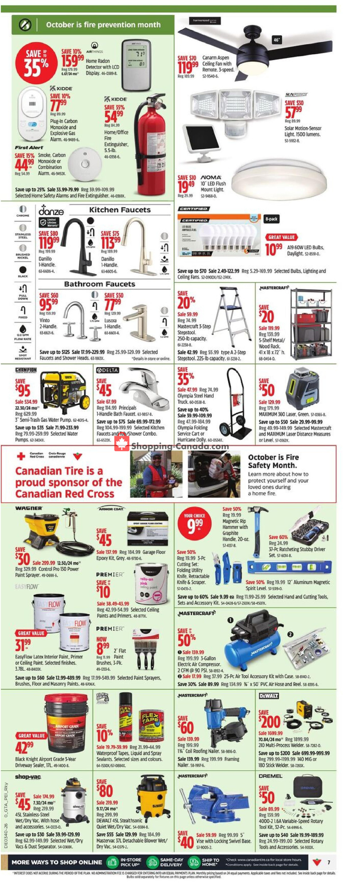 Canadian Tire flyer from Thursday October 1, 2026 to Thursday October 8, 2026 - page 7