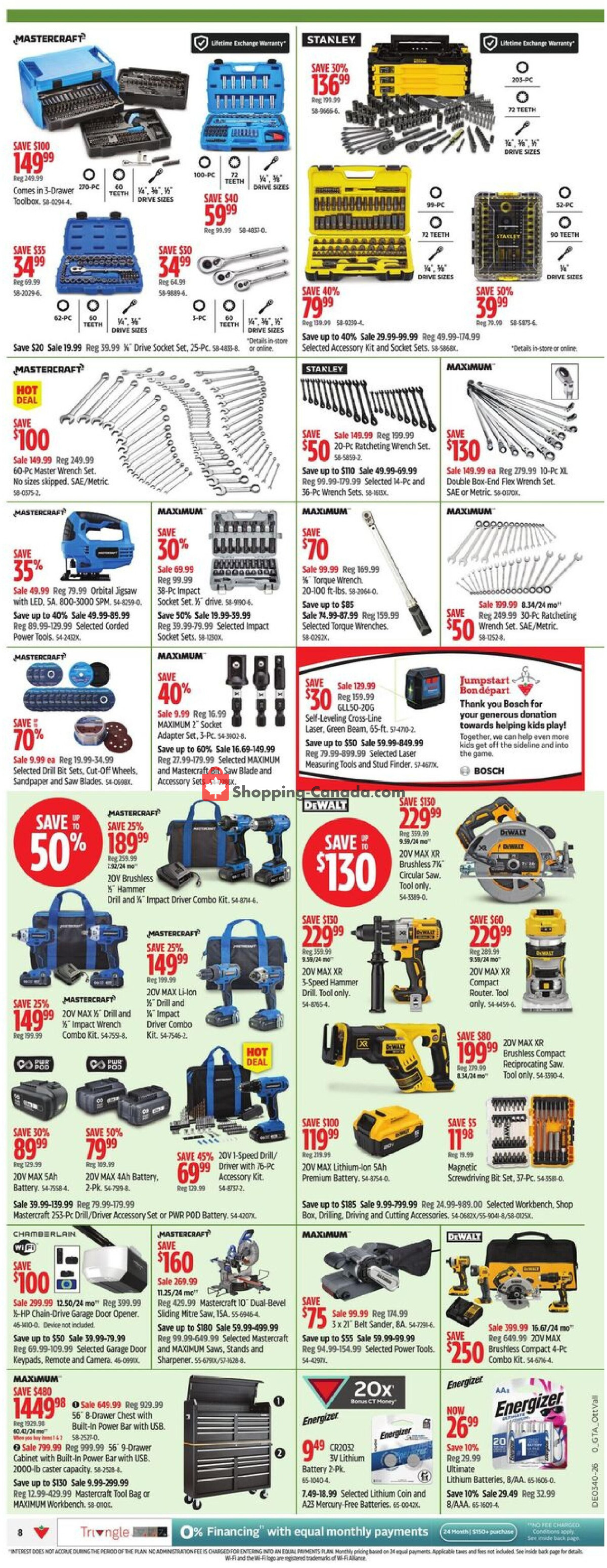 Canadian Tire flyer from Thursday October 1, 2026 to Thursday October 8, 2026 - page 8