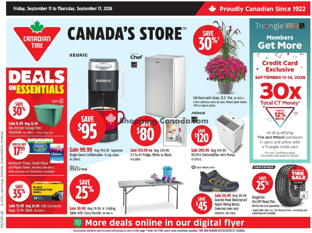 Canadian Tire flyer from Friday September 11, 2026 to Thursday September 17, 2026 - page 3