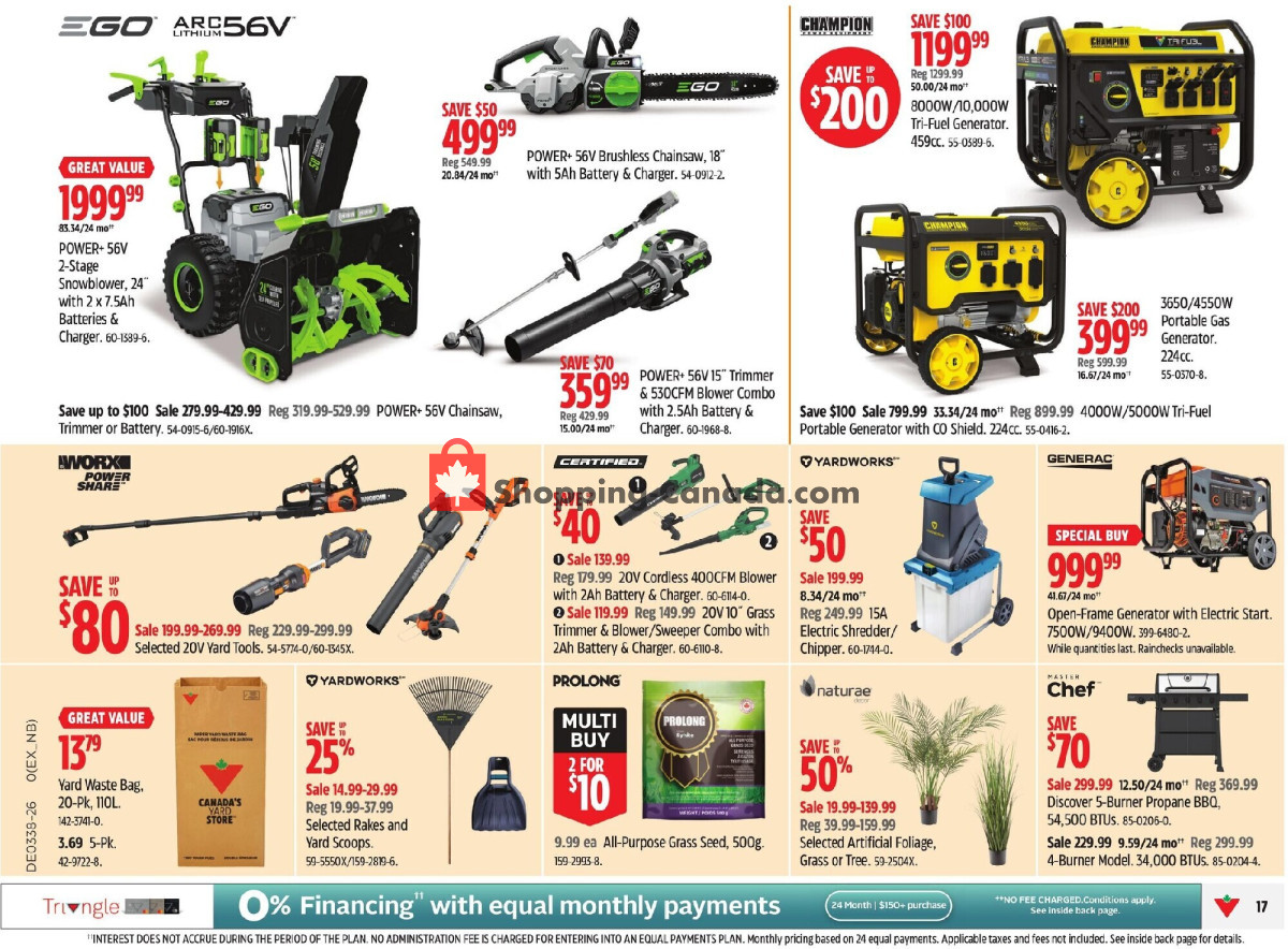 Canadian Tire flyer from Thursday September 17, 2026 to Thursday September 24, 2026 - page 25