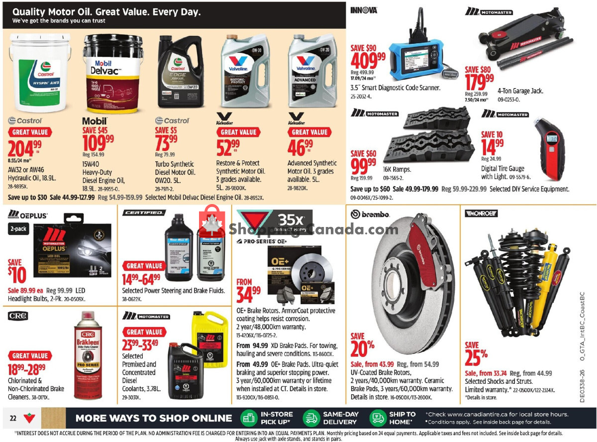 Canadian Tire flyer from Thursday September 17, 2026 to Thursday September 24, 2026 - page 35
