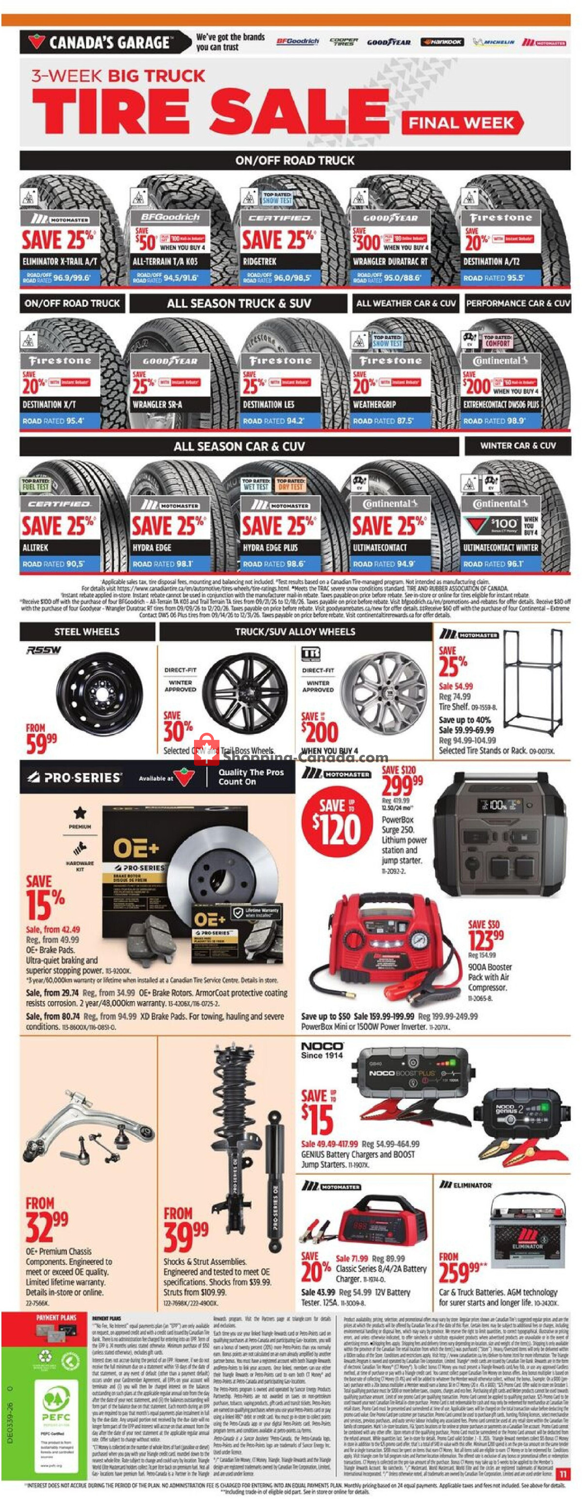 Canadian Tire flyer from Friday September 25, 2026 to Thursday October 1, 2026 - page 12
