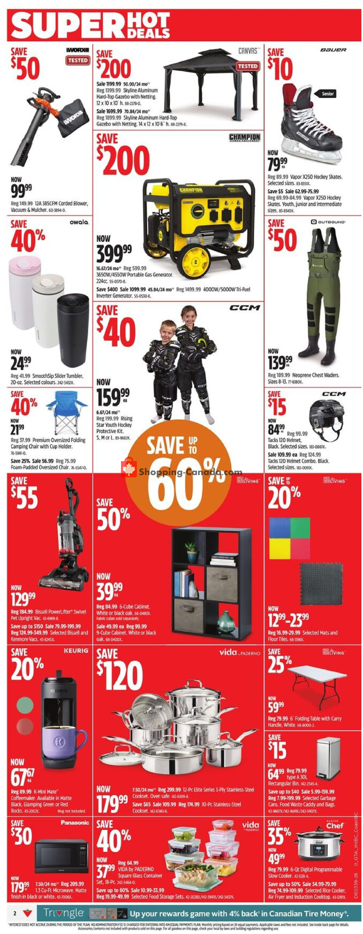 Canadian Tire flyer from Friday September 25, 2026 to Thursday October 1, 2026 - page 3