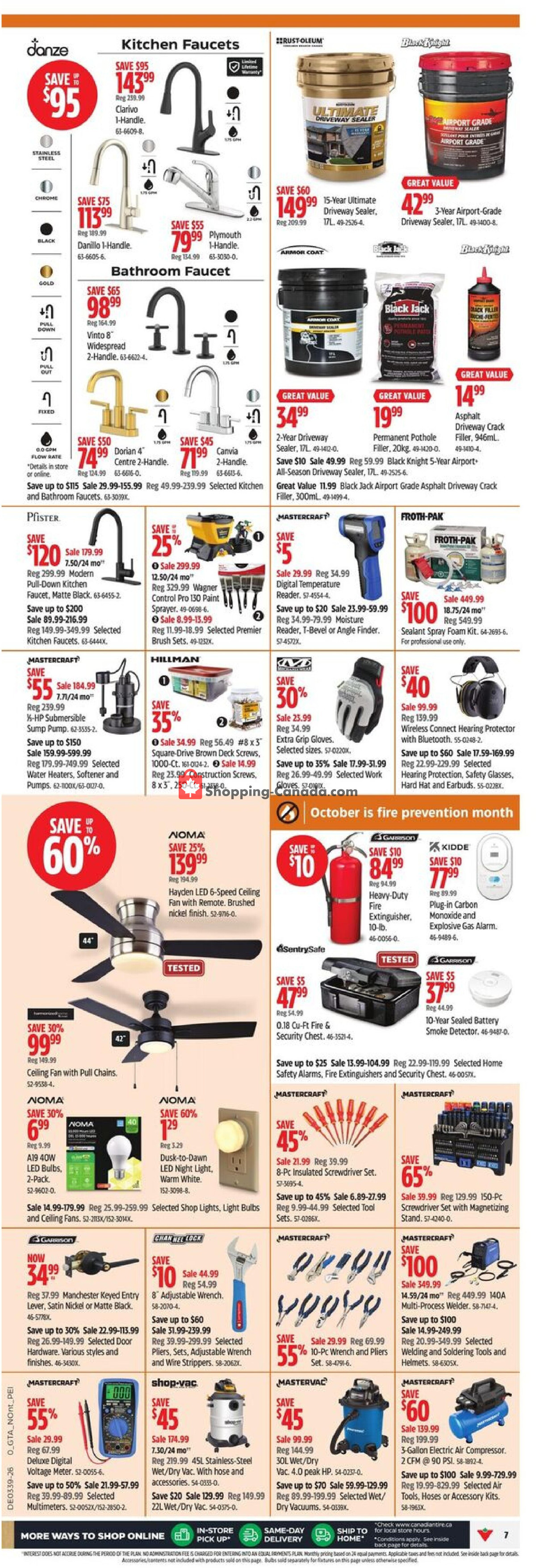 Canadian Tire flyer from Friday September 25, 2026 to Thursday October 1, 2026 - page 8