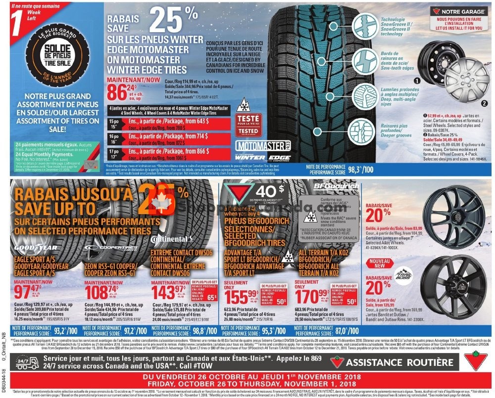 Canadian Tire flyer from Friday October 26, 2018 to Thursday November 1, 2018 - page 2