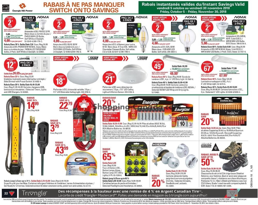 Canadian Tire flyer from Friday October 26, 2018 to Thursday November 1, 2018 - page 24