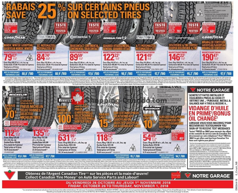 Canadian Tire flyer from Friday October 26, 2018 to Thursday November 1, 2018 - page 3