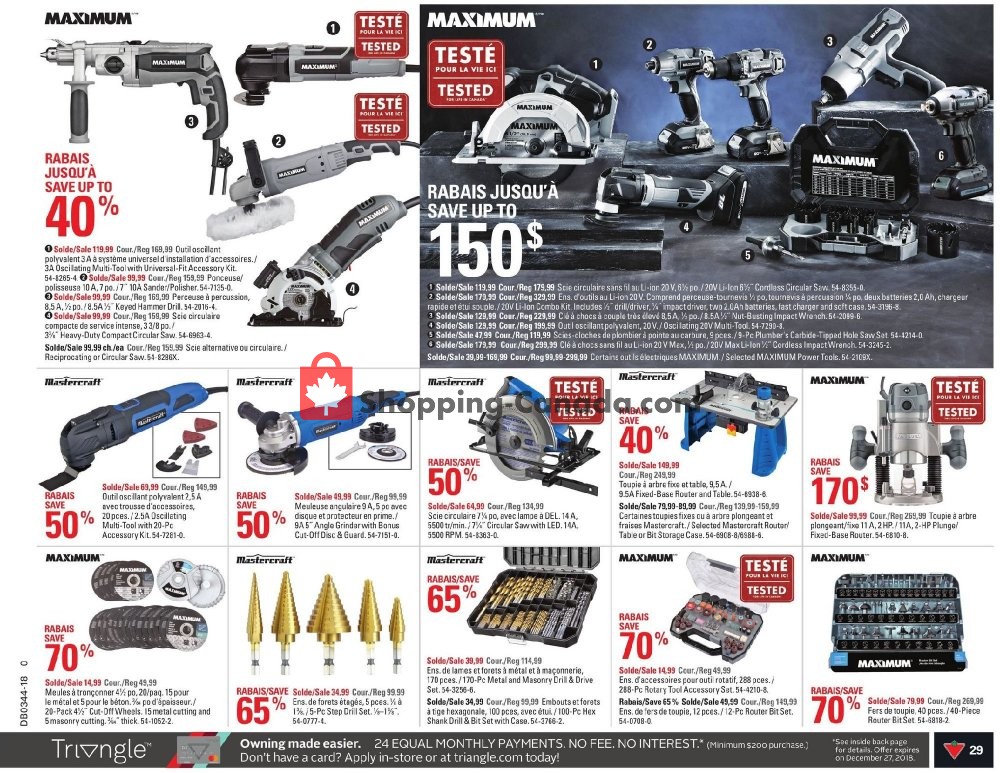 Canadian Tire flyer from Friday October 26, 2018 to Thursday November 1, 2018 - page 31