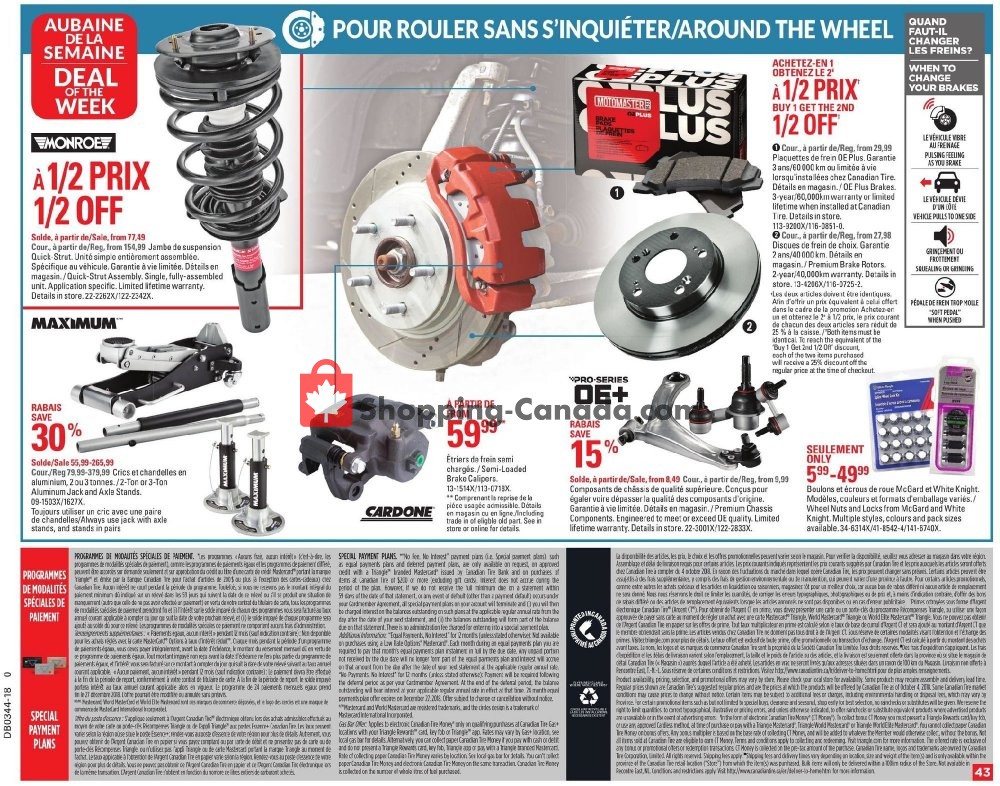 Canadian Tire flyer from Friday October 26, 2018 to Thursday November 1, 2018 - page 45