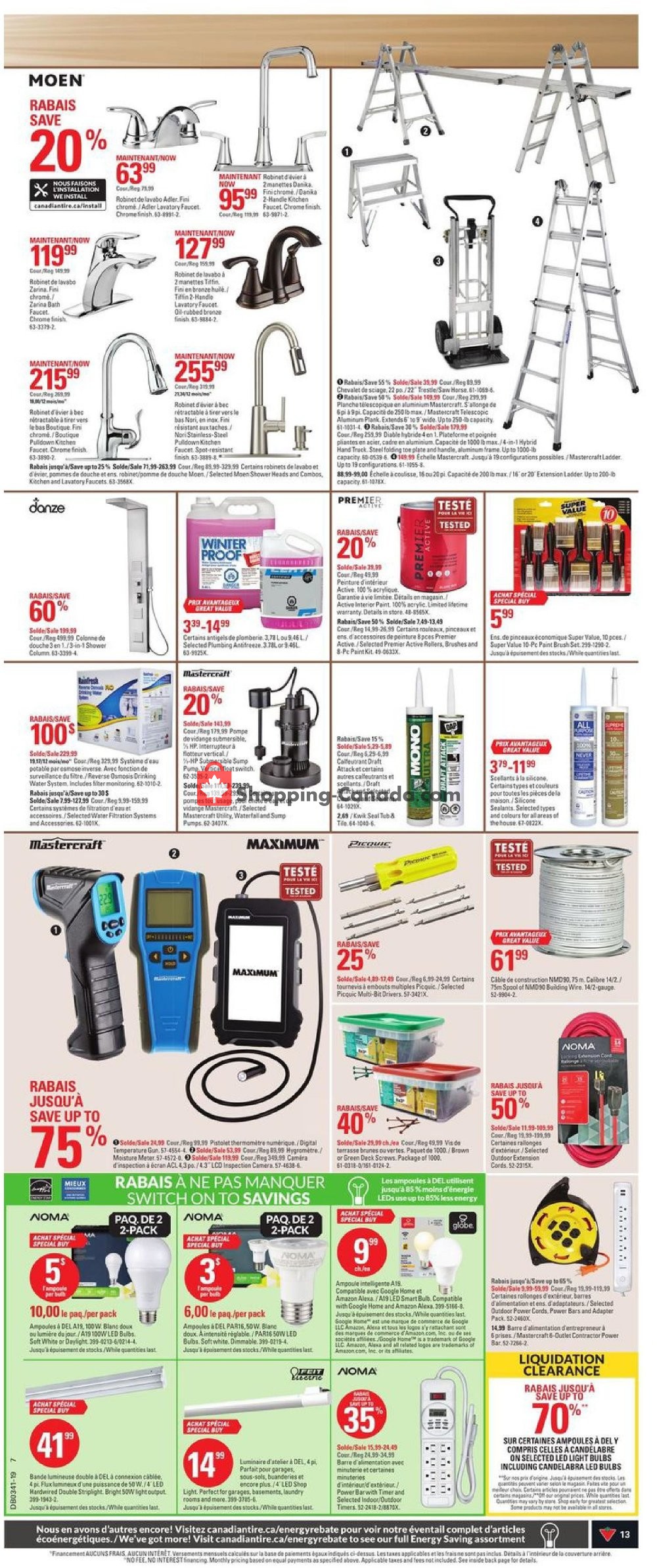 Canadian Tire flyer from Thursday October 3, 2019 to Wednesday October 9, 2019 - page 13