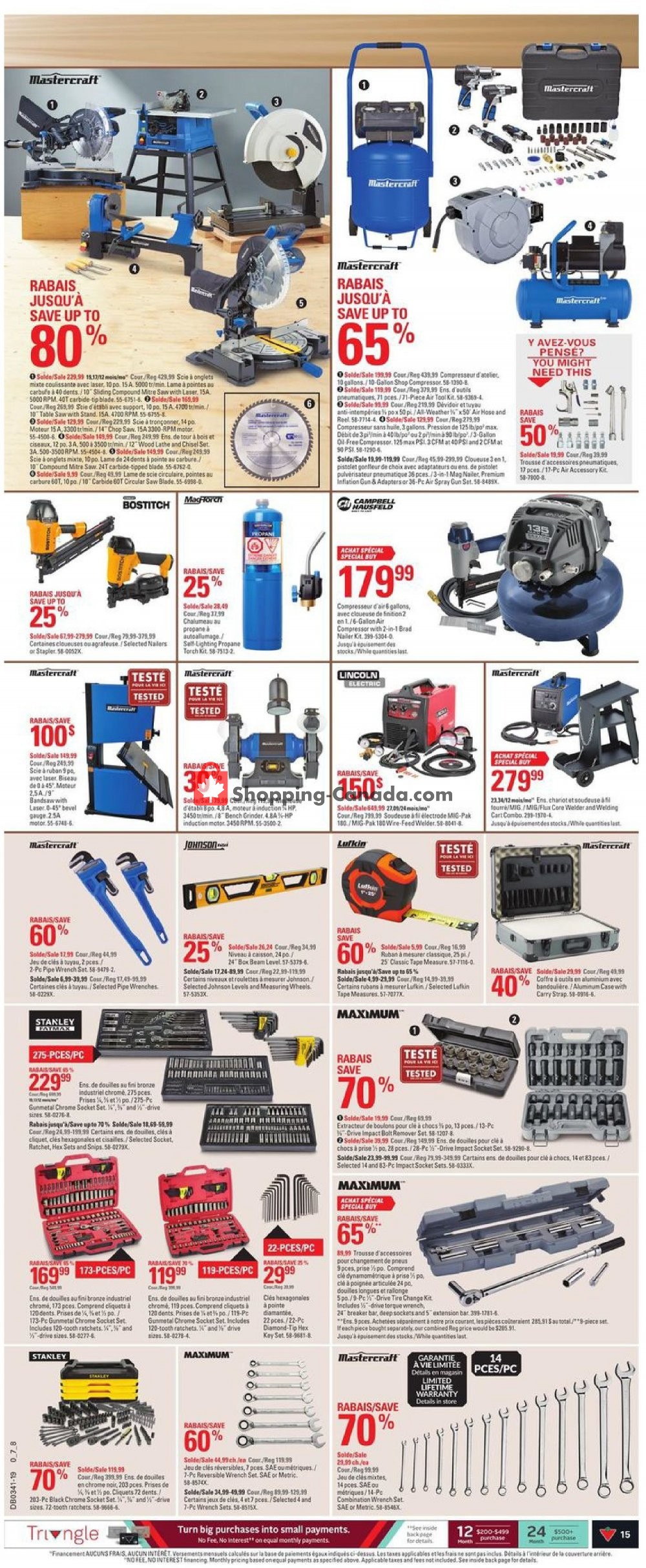 Canadian Tire flyer from Thursday October 3, 2019 to Wednesday October 9, 2019 - page 15