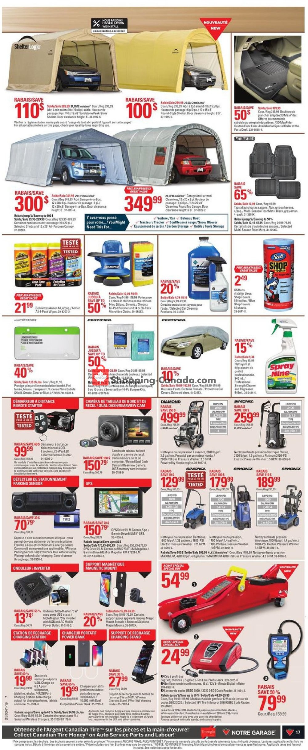 Canadian Tire flyer from Thursday October 3, 2019 to Wednesday October 9, 2019 - page 17
