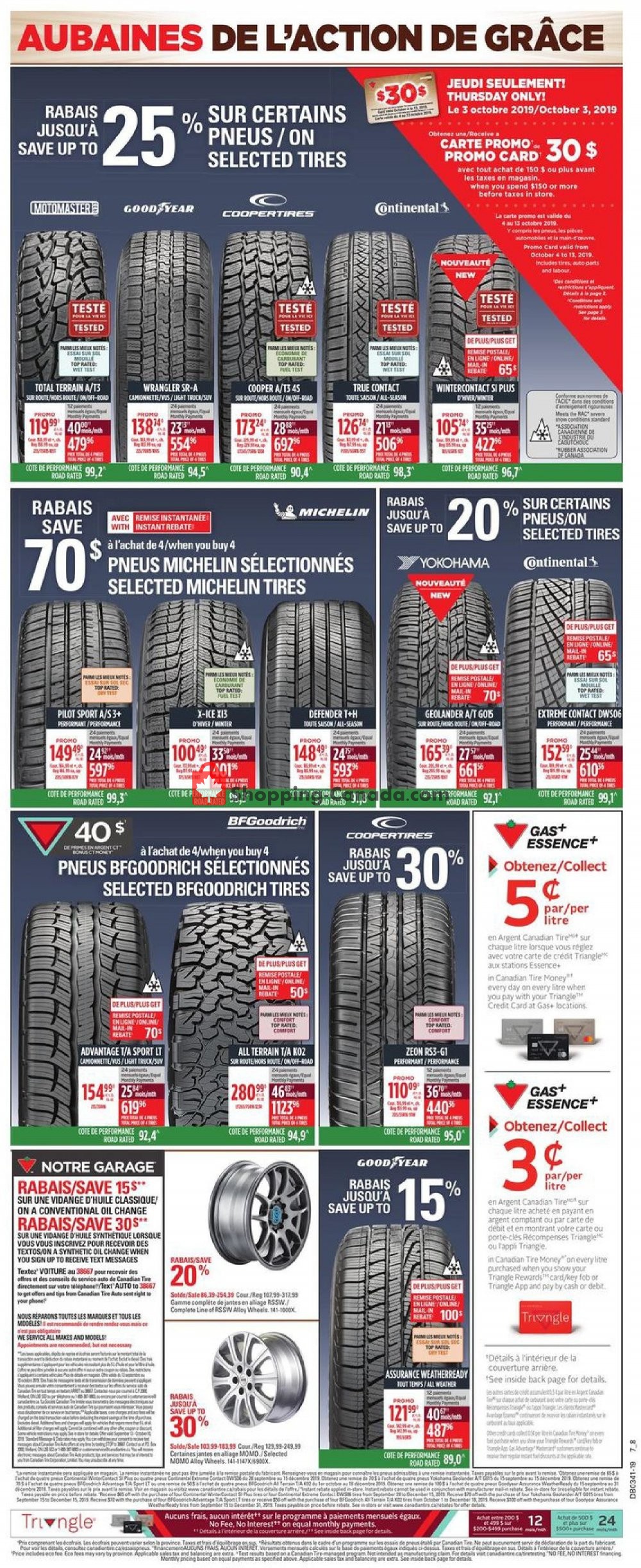 Canadian Tire flyer from Thursday October 3, 2019 to Wednesday October 9, 2019 - page 20
