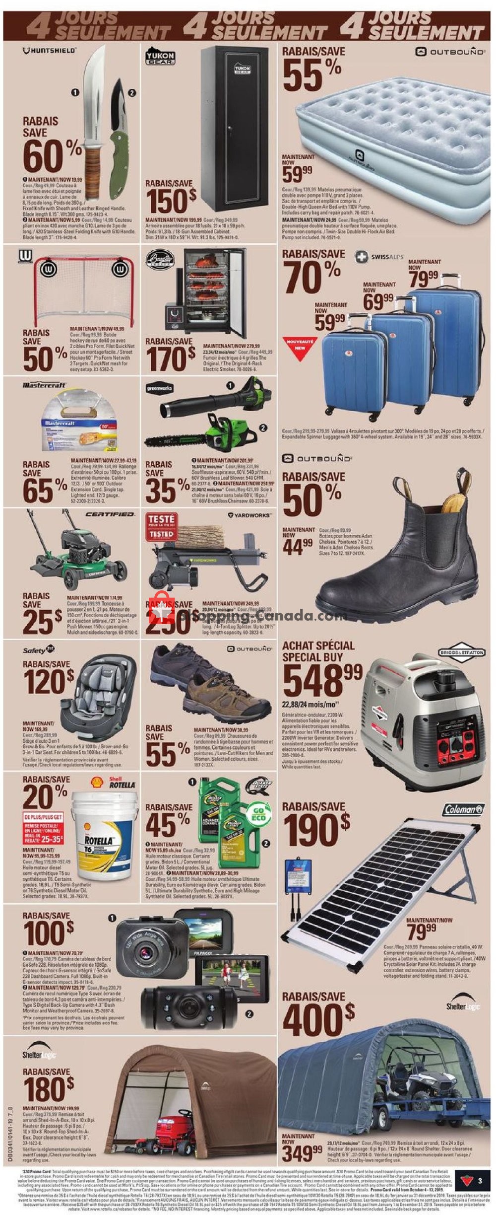 Canadian Tire flyer from Thursday October 3, 2019 to Wednesday October 9, 2019 - page 3