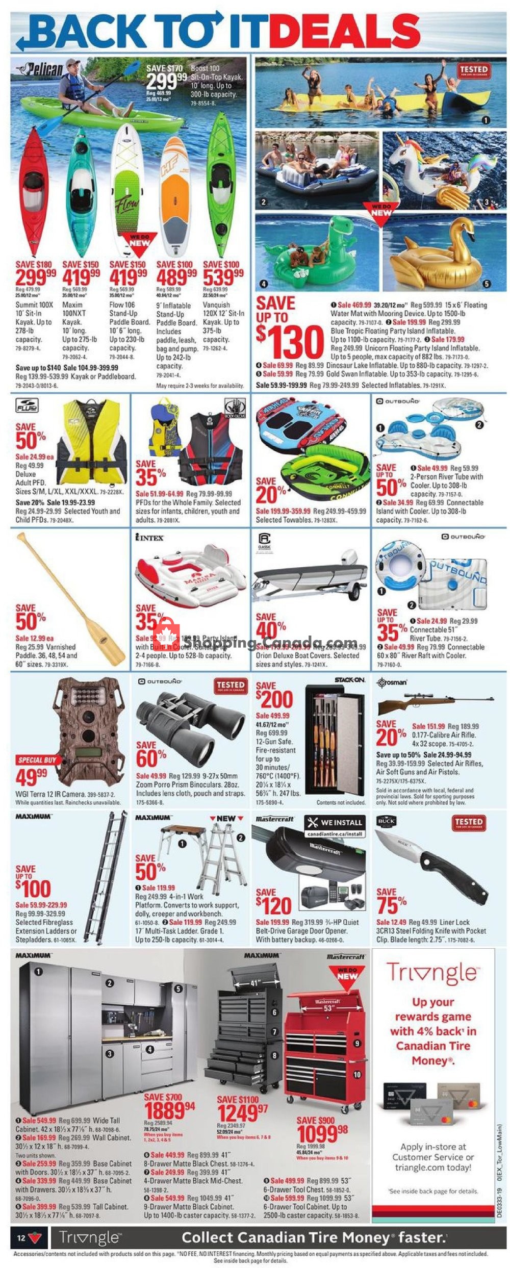 Canadian Tire flyer from Thursday August 8, 2019 to Thursday August 15, 2019 - page 12