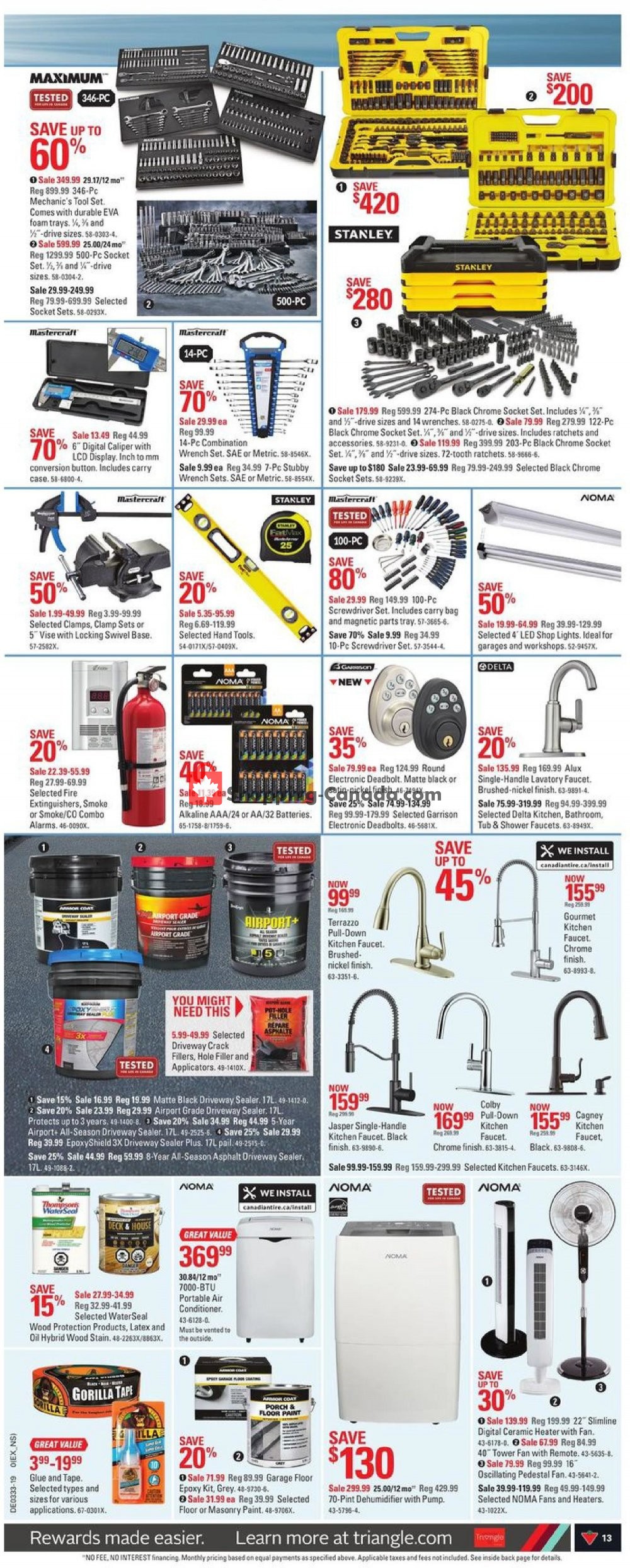 Canadian Tire flyer from Thursday August 8, 2019 to Thursday August 15, 2019 - page 13