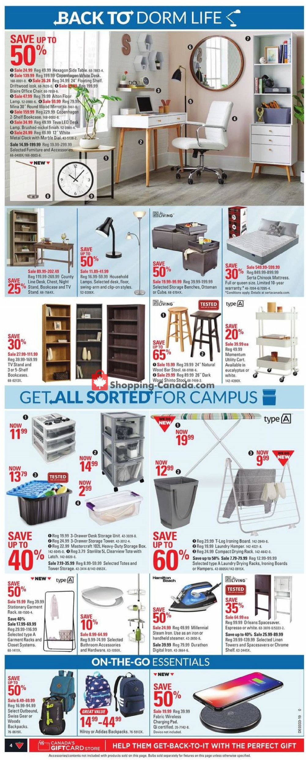 Canadian Tire flyer from Thursday August 8, 2019 to Thursday August 15, 2019 - page 4