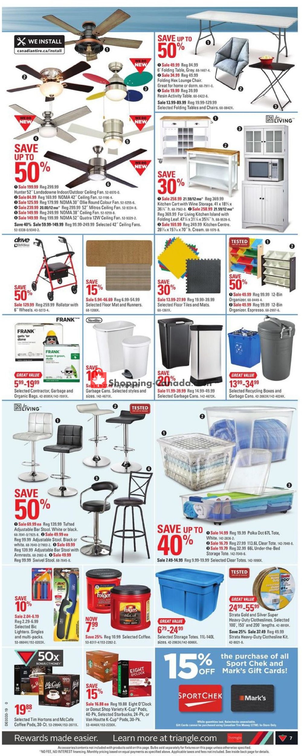 Canadian Tire flyer from Thursday August 8, 2019 to Thursday August 15, 2019 - page 7