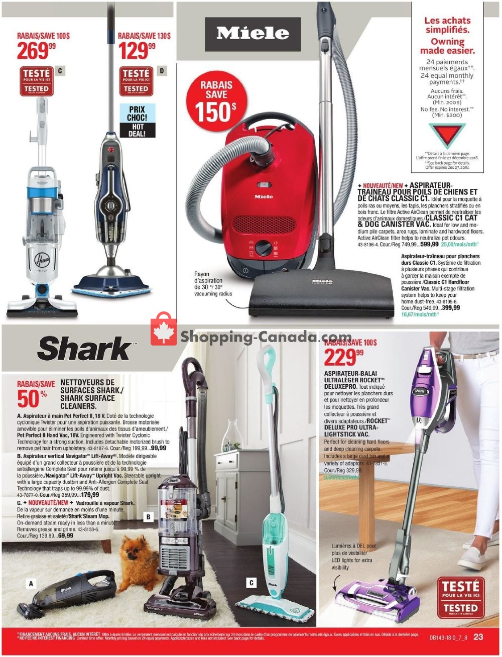 Canadian Tire flyer from Friday October 19, 2018 to Thursday November 8, 2018 - page 23