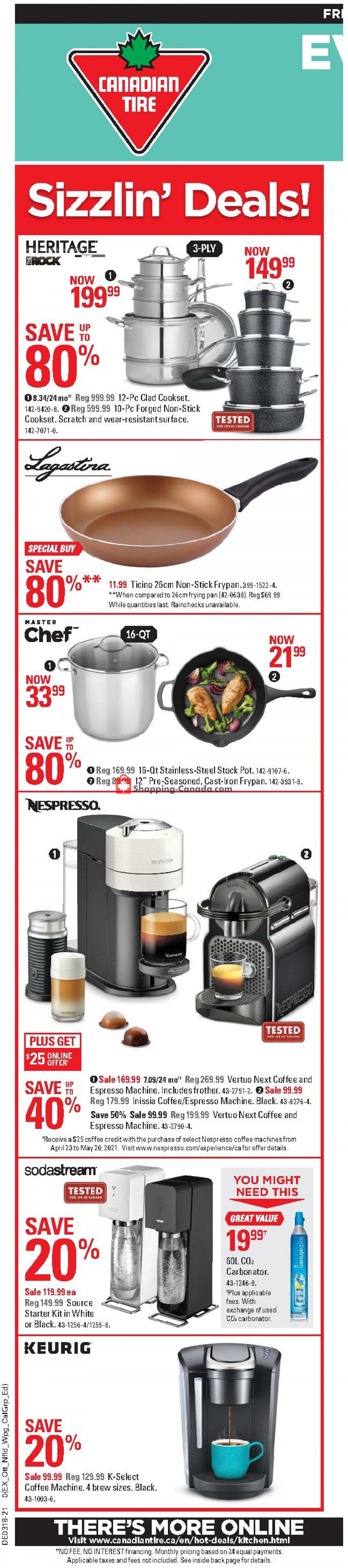 Canadian Tire flyer from Friday April 30, 2021 to Thursday May 6, 2021 - page 1