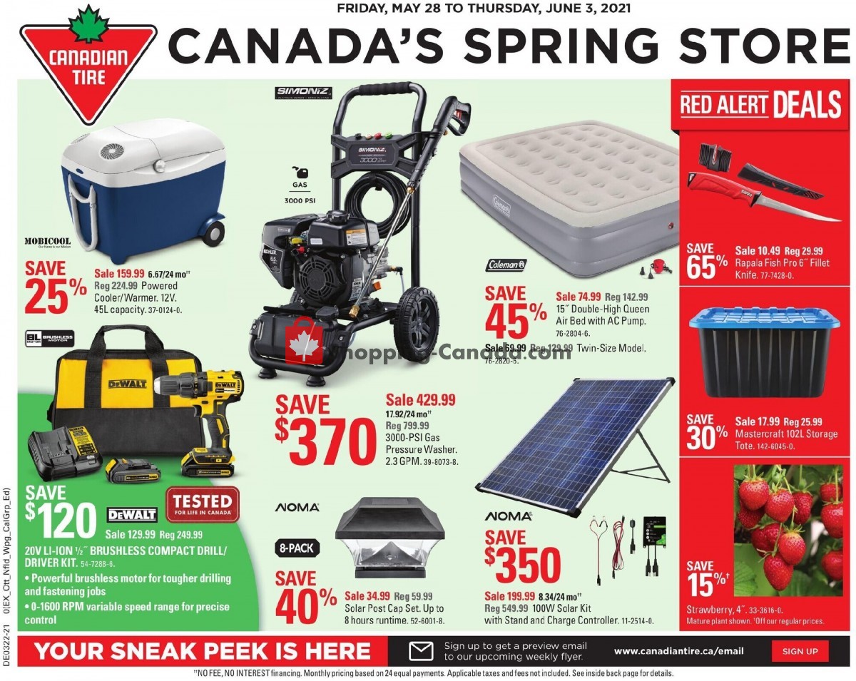 Canadian Tire Canada, flyer (Canada's Spring Store ON) May 28