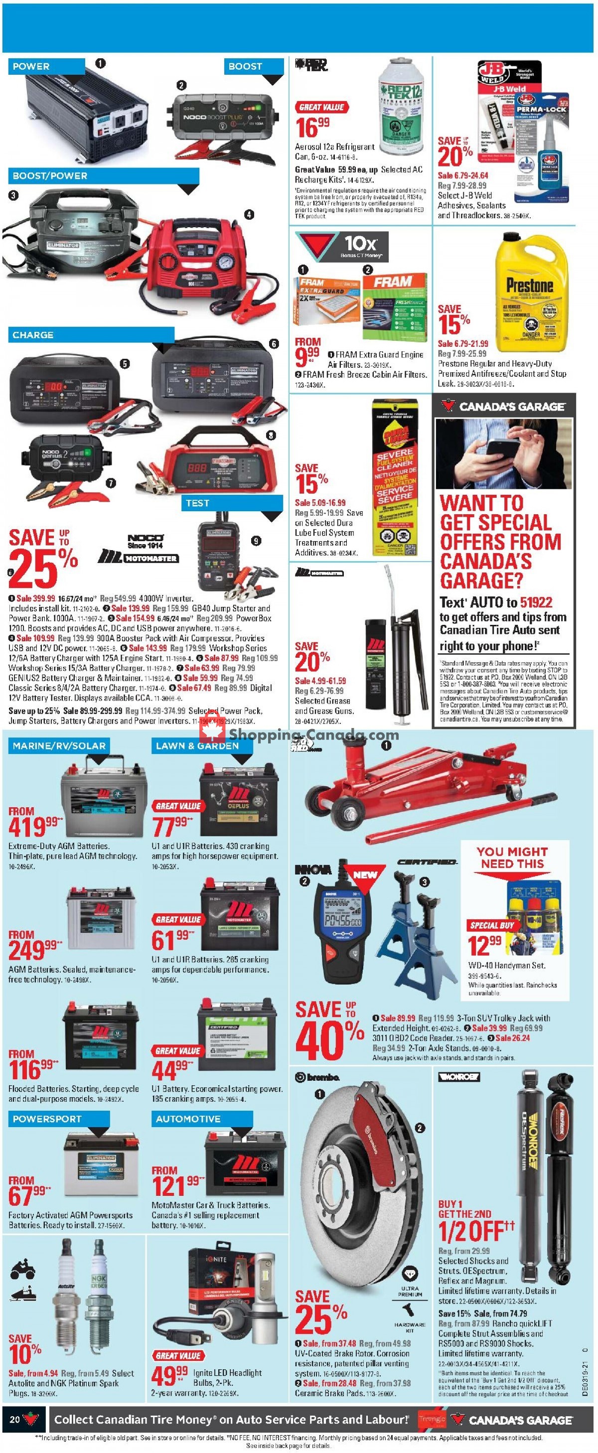 Canadian Tire flyer from Friday May 7, 2021 to Thursday May 13, 2021 - page 20