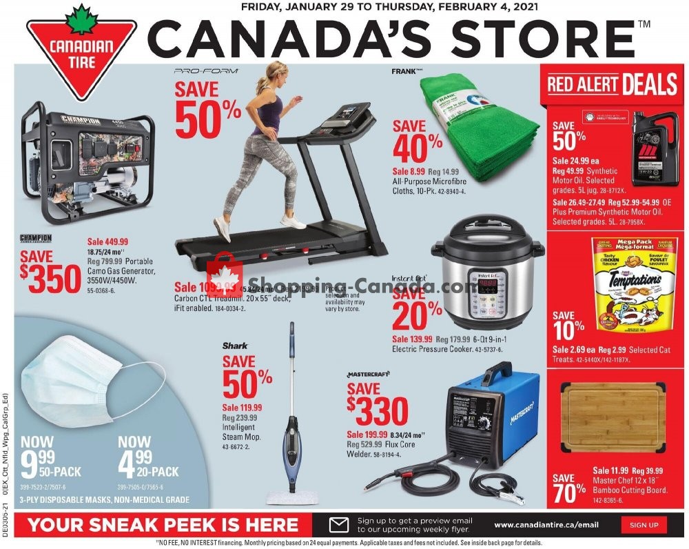 Canadian Tire Canada, flyer (Canada's Store ON) January 29