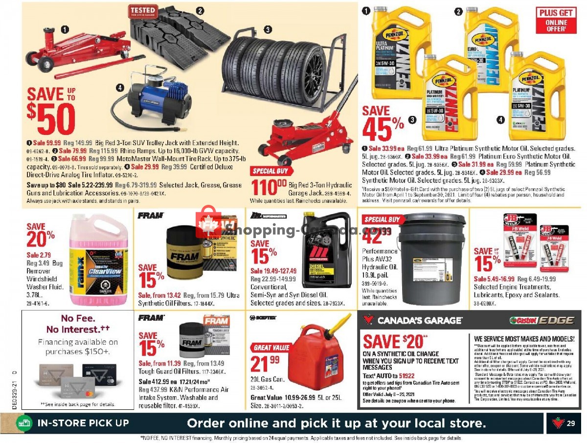 Canadian Tire flyer from Friday July 16, 2021 to Thursday July 22, 2021 - page 28