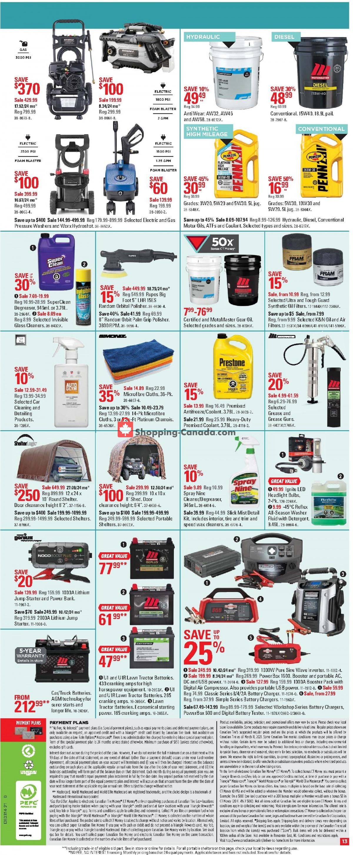 Canadian Tire flyer from Friday April 2, 2021 to Thursday April 8, 2021 - page 13
