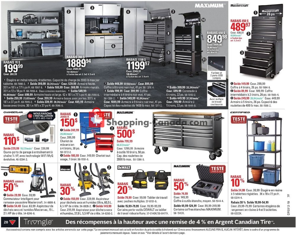 Canadian Tire flyer from Thursday March 14, 2019 to Wednesday March 20, 2019 - page 20