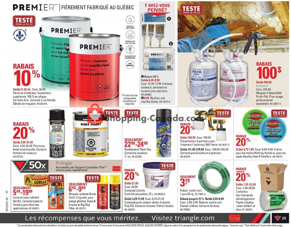 Canadian Tire flyer from Thursday March 14, 2019 to Wednesday March 20, 2019 - page 23