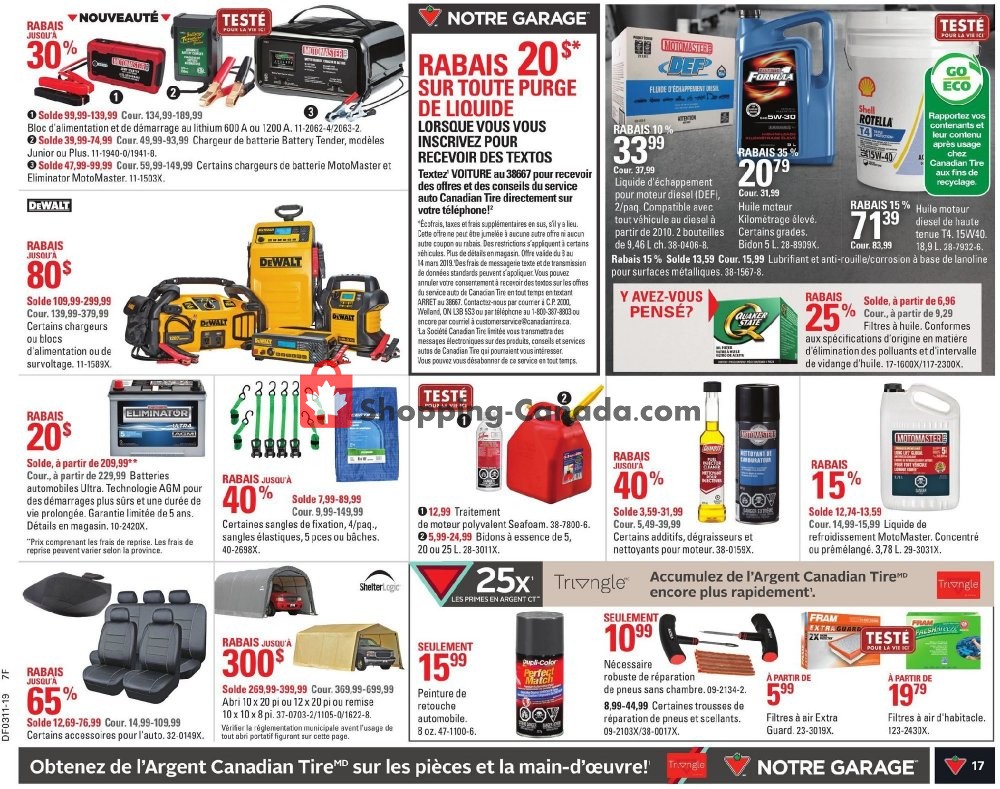 Canadian Tire flyer from Thursday March 7, 2019 to Wednesday March 13, 2019 - page 17