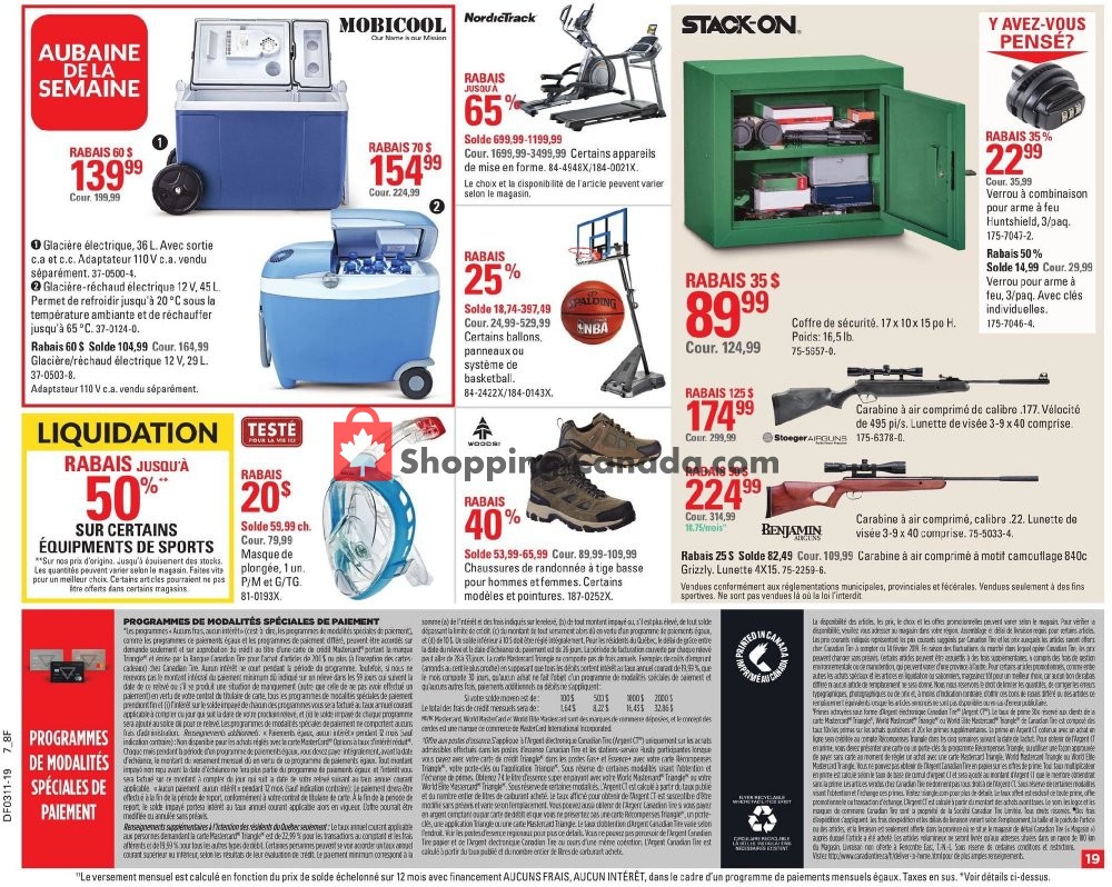 Canadian Tire flyer from Thursday March 7, 2019 to Wednesday March 13, 2019 - page 19