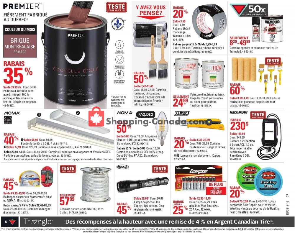 Canadian Tire flyer from Thursday March 7, 2019 to Wednesday March 13, 2019 - page 6