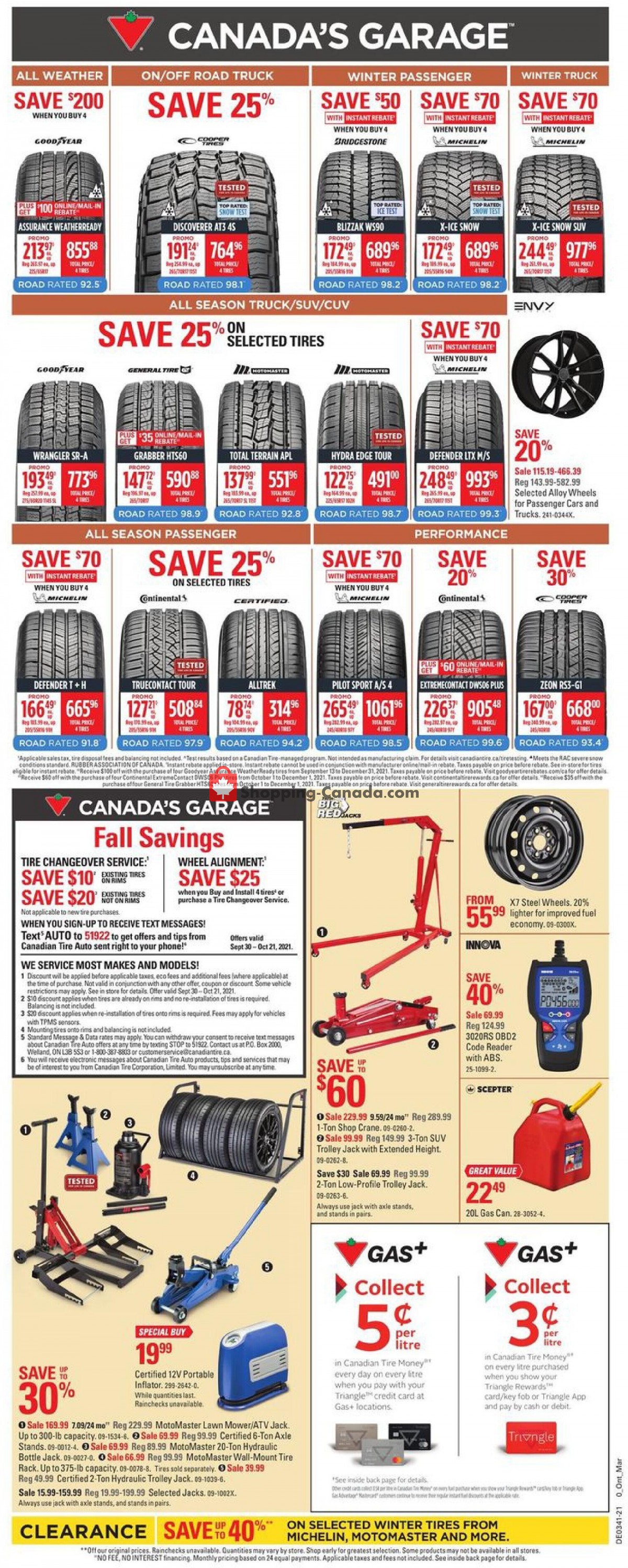 Canadian Tire flyer from Friday October 8, 2021 to Thursday October 14, 2021 - page 19