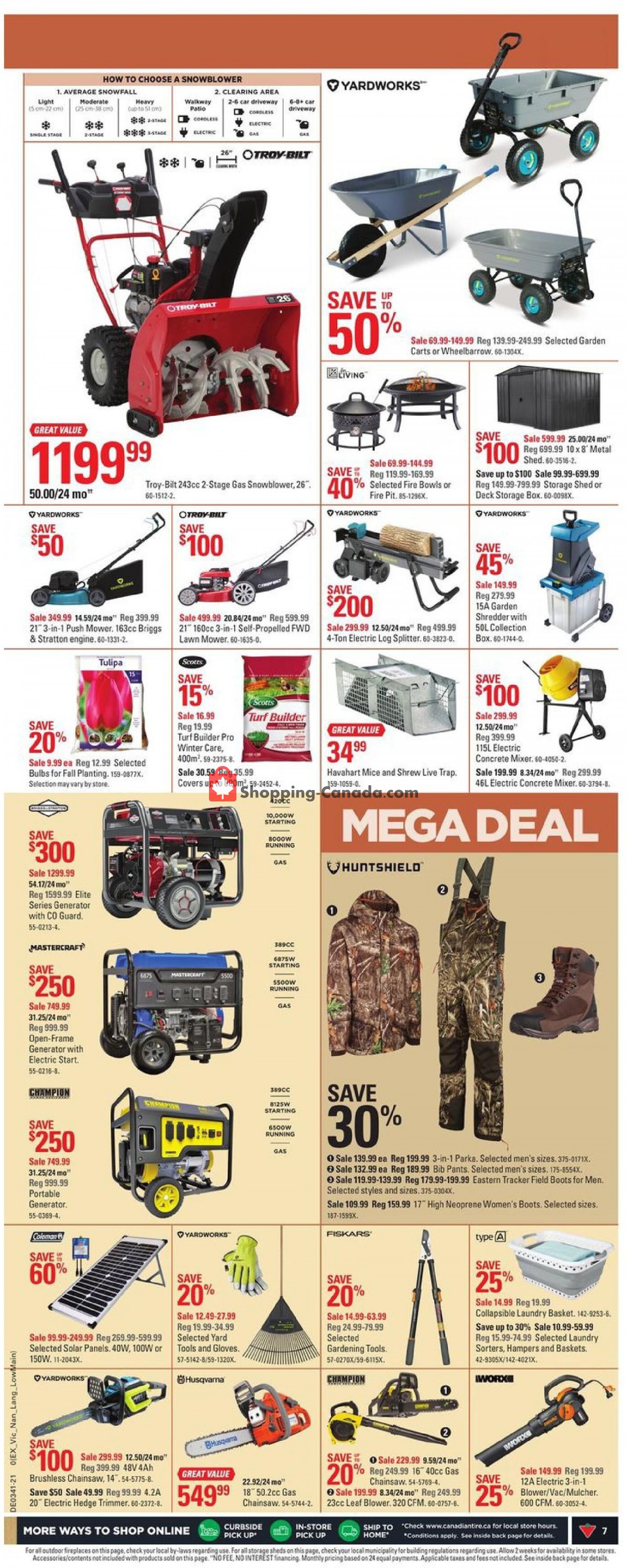 Canadian Tire flyer from Friday October 8, 2021 to Thursday October 14, 2021 - page 9