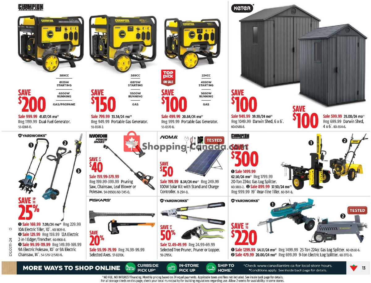 Canadian Tire flyer from Thursday March 7, 2024 to Wednesday March 13, 2024 - page 13