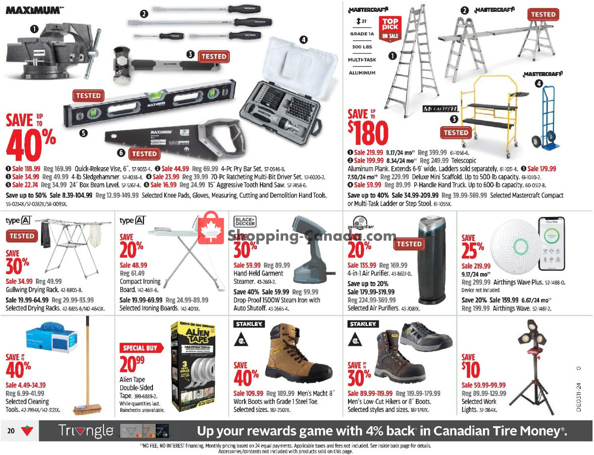 Canadian Tire flyer from Thursday March 7, 2024 to Wednesday March 13, 2024 - page 20