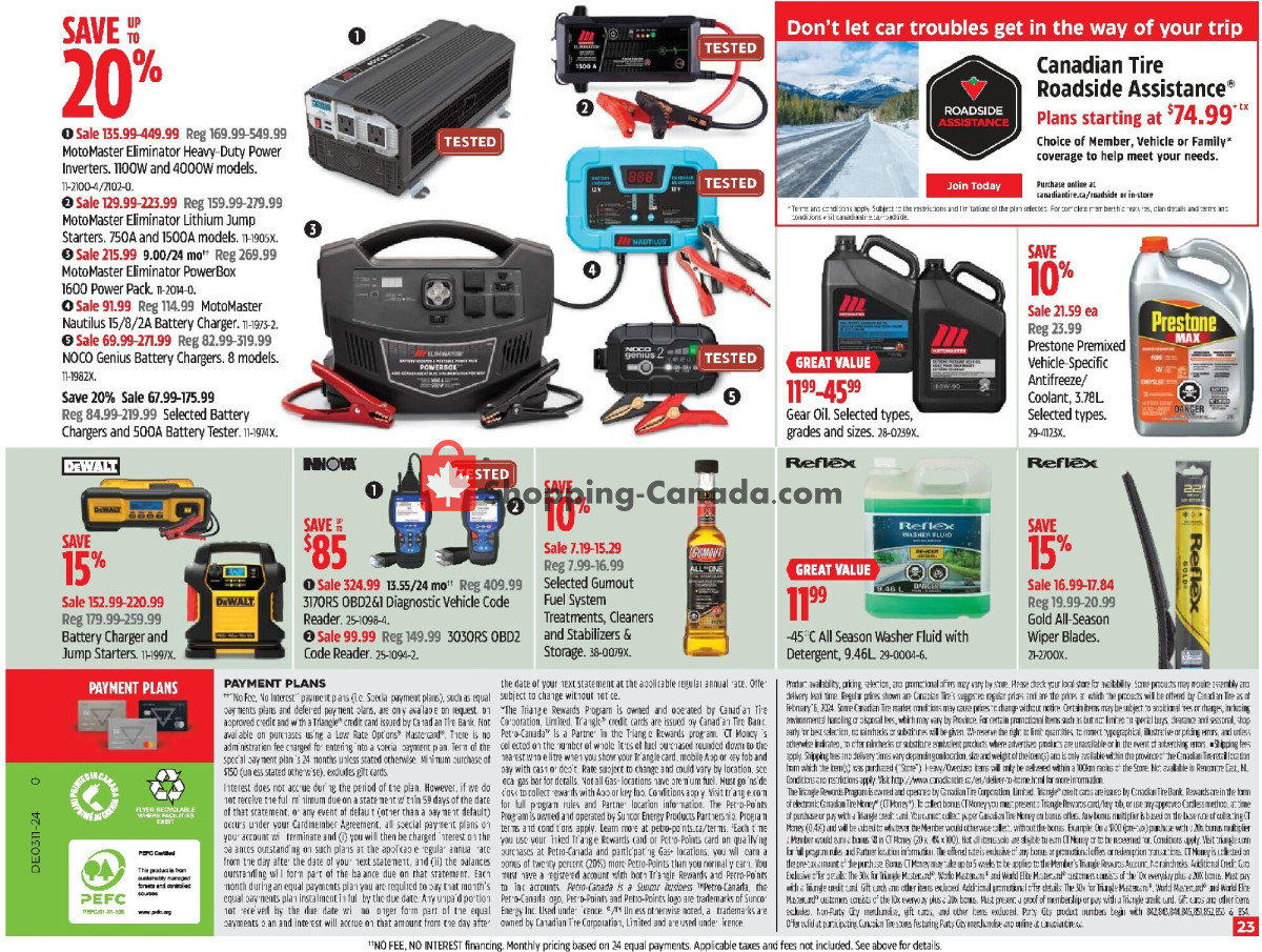 Canadian Tire flyer from Thursday March 7, 2024 to Wednesday March 13, 2024 - page 23