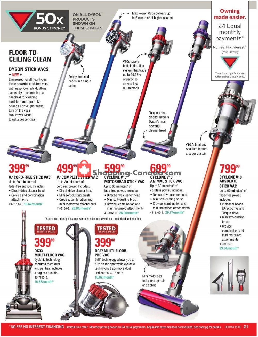 Canadian Tire flyer from Friday October 19, 2018 to Thursday November 8, 2018 - page 21