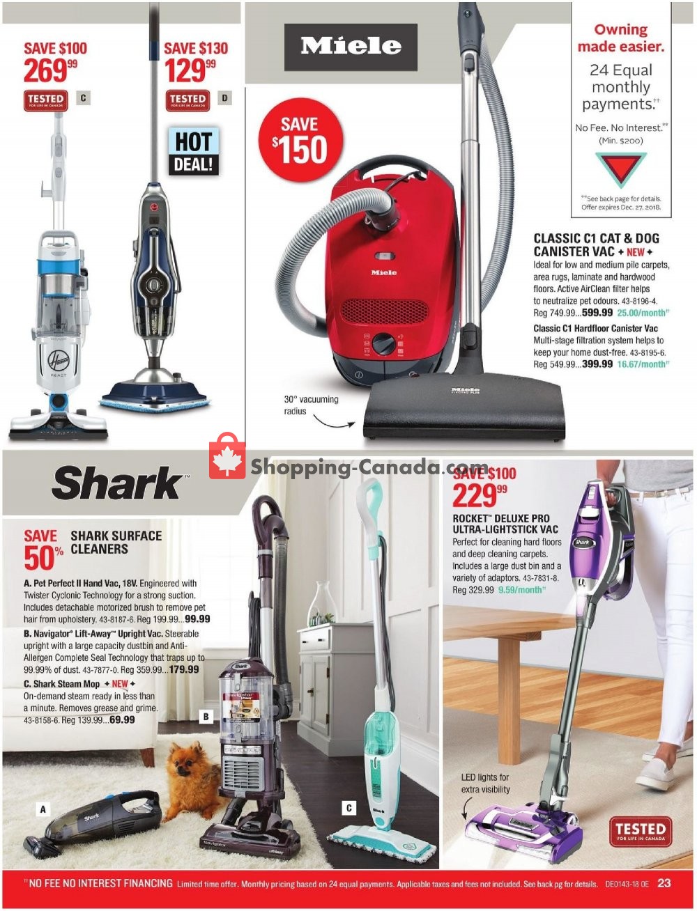 Canadian Tire flyer from Friday October 19, 2018 to Thursday November 8, 2018 - page 23