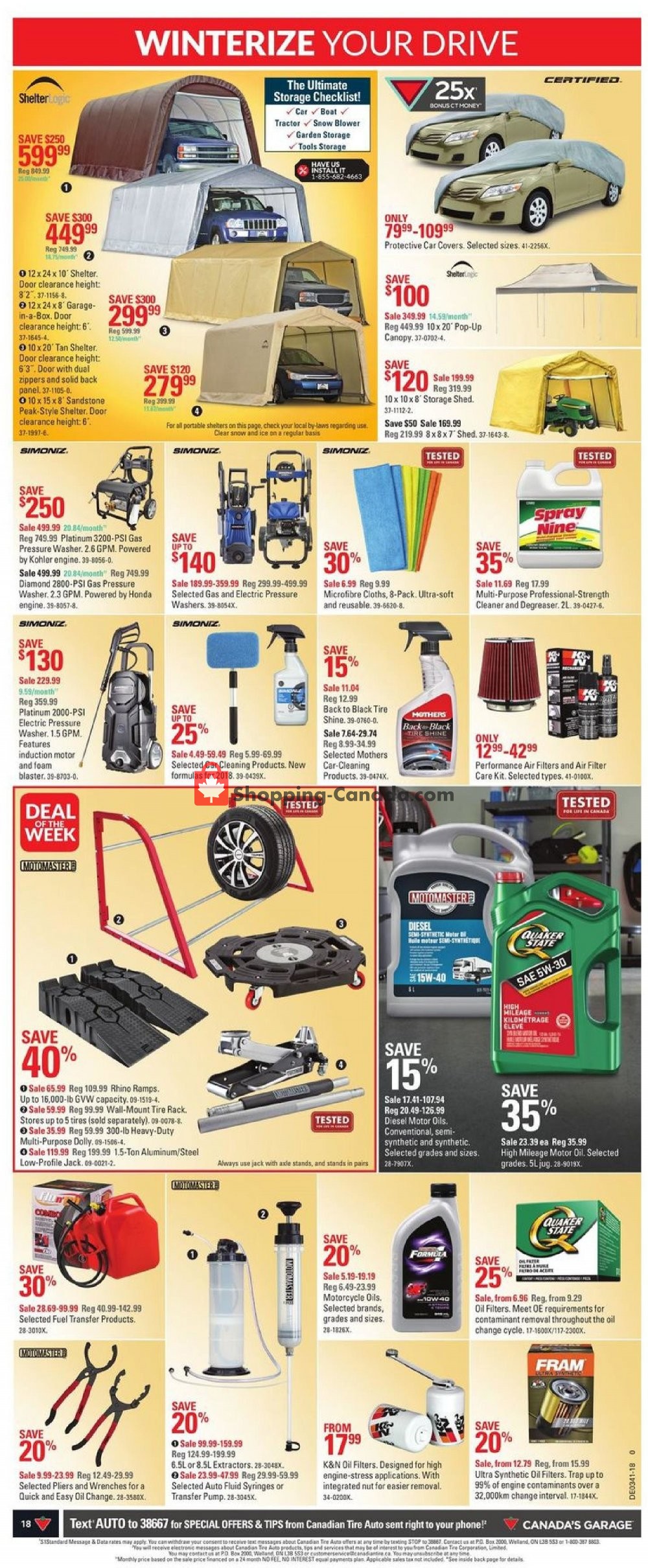 Canadian Tire flyer from Friday October 5, 2018 to Thursday October 11, 2018 - page 18